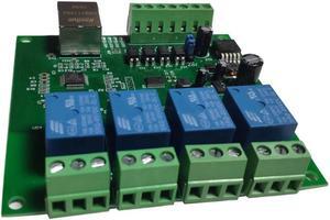 LAN Ethernet RJ45 TCP/IP WEB Remote Control Board with 4 Channels Relay UDP W5500 Networking Controller