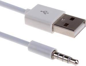 Aux 3.5mm To USB Male Universal Audio Charging 100cm Metal 2 In 1 Portable Home Adapter Cable