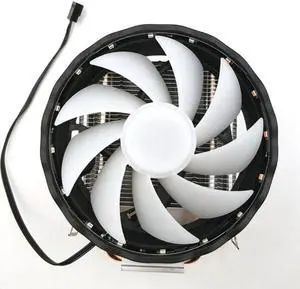 12V CPU Cooler  Copper Radiator Desktop Computer Silent Durable 3 Pin RGB Fan Cooling Led 2 Heatpipes For LGA 1155/1151 AMD