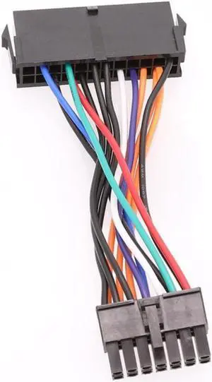 24Pin To 12Pin Power Cable ATX 24Pin Female To 12Pin Male PSU Converter Adapter for Acer Q87H3-AM 18AWG Computer Accessories