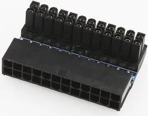 ATX 24Pin Atx 90 degree 24 pin to 24pin Power Plug Adapter Mainboard Motherboard Power Connectors Modular Power Supply Cables