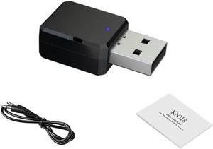 Bluetooth-compatible 5.1 Audio Receiver Dual Output AUX USB Stereo Car Hands-Call Built-in Microphone Mic Wireless Adapter