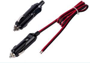 12V 24V Car Accessories Cigarette Lighter Plug Converter Plug Plastic and Metal High Heat Resistance 0.3 Meters