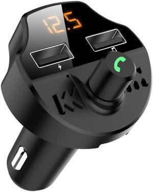 Wireless Car FM Transmitter Radio Hands-Call QC 3.0 Dual USB Charger Adapter Support U Disk TF Card