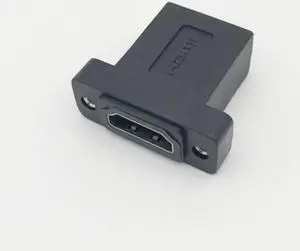 1pcs HDMI-compatible Female To Female Socket Panel Mount Adapter Extender for 1080P 3D LCD HDTV