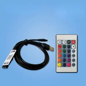 1 PCS Mini 24 Keys LED IR RGB Controller for RGB SMD 3528 5050 LED Strip LED Lights Controller IR Remote Dimmer Input DC12V 6A