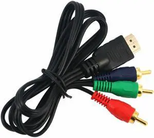 1m HDMI-compatible To RCA Video Audio HDMI-compatible Cable 1080P 3 AV Cord Converter Adapter for HDTV TV Set-Box DV DVD Laptop