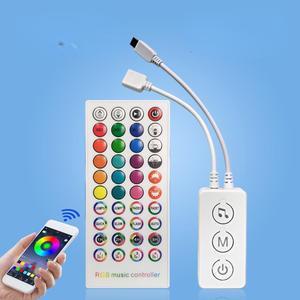 LED Controller SP611E Bluetooth Music App IR 40 Keys for WS2811WS2812 Addressable LED Light Strip DC5V-24V