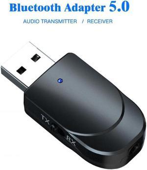 Bluetooth 5.0 Audio Receiver Transmitter 3.5mm Jack AUX USB Music Wireless Adapter & Mic HandsCall for Car TV PC Headphones