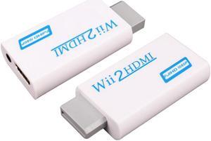 Wii To HDMI Compatible Converter Adapter Full HD 3.5 Mm Audio Video Cable Output 1080P HD Upgrade for PC