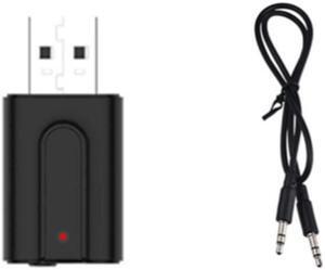Bluetooth Audio Receiver Transmitter Bluetooth 5.0 Stereo Music 3.5mm AUX Jack 2-in-1 USB Wireless Receiver Adapter for TV PC