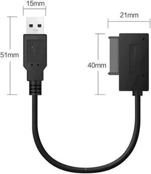 USB Converter Cable SATA To USB Cable Hard Drive Adapter External Converter for Laptop Data Transfer 35cm Convenient Durable