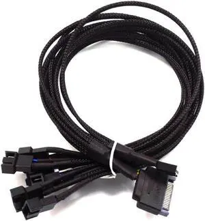 Computer Fan PWM Temperature Control SATA Line One Point Six SATA To 4pin Line One Drag Six Hub Packet Network Production