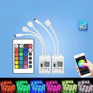 24Keys LED RGB Controller DC12V IR Remote Dimmer Controller for SMD 5050 RGB LED Strip Lights IR Remote Control Box with