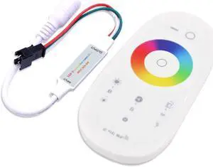 DC5-24V Mini Full Color SPI RGB Led Controller 2.4G RF Touch Panel Dimmer for WS2812 WS2813 WS2815 Pixels Led Strip Light