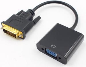 Full HD 1080P DVI-D DVI To VGA Adapter Video Cable Converter 24+1 25Pin to 15Pin Cable Converter for PC Computer Monitor