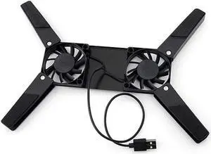 Laptop Cooler Pad Stand Base Cooling Foldable Dual Fan USB Portable Convenient Notebook Cooler Notebook Computer Accessories
