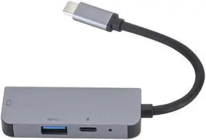 3 In 1 USB 3.0 Hub for Laptop Adapter PC Computer PD Charge 3 Ports Dock Station RJ45 HDMI TF/SD Card Notebook Type-C Splitter