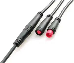 M6 2-pin Waterproof Connector M6 Solar Panel Terminal M6 2pin Mini Plug Connector Adapter Cable