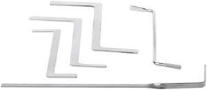 Locksmith Tools Stainless Steel Double Row Tension Wrench Tool Removal Hooks Lock Extractor Set Furniture Hardware
