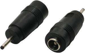 5-PACK JACK  DC 5.5*2.1mm Female to DC 2.0*0.6mm Adapter,5.5mm x 2.1mm to 2.0mm x 0.6mm Connector
