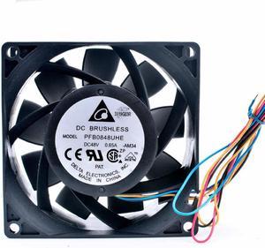 PFB0848UHE 8cm 80mm fan 80x80x38mm DC48V 0.65A  4 lines high-volume cooling fan for server chassis