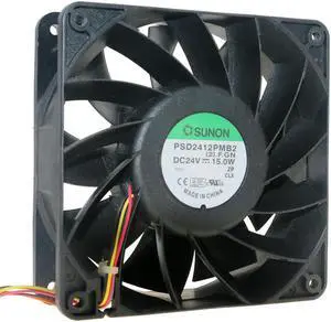 PSD2412PMB2 120mm fan 12038 12cm  DC 24V 15.0W Double ball bearing large air volume inverter cooling fan