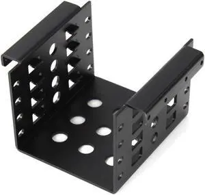 Aluminum 4 Bay 2.5 in SATA HDD SSD to 3.5 in Bracket Adapter, 2.5 in to Floppy Hard Drive Disk Mounting Converter Kit