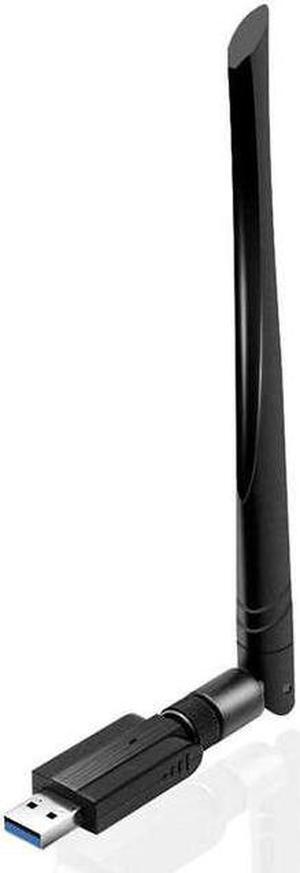 Usb 3.0 Wifi Adapter Ac 1200Mbps 5G/2.4G Dual Band Wifi Dongle Wireless Network Adapter With 5Dbi High Gain Antenna, Support C