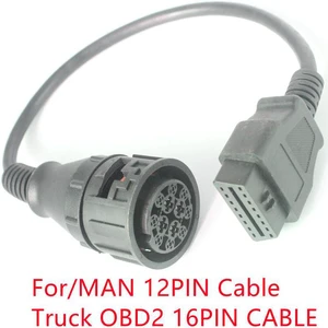 Truck cables For Man 12Pin to OBD2 16Pin Female Connector DLC OBD OBDII for Man 12 PIN diagnostic Truck Cable Truck cables For Man 12Pin to OBD2 16Pin Female Connector DLC OBD OBDII for Man 12 PIN diagnostic Truck Cable