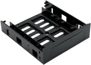 5.25 inch CD-ROM Space to 3.5 inch 2.5 inch SATA HDD Mobile Rack Bracket Enclosure Black for PC