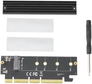 NVMe Adapter M.2 PCIe SSD to PCI-E X4/X8/X16 Conversion Card with Heat Sink M.2 NVMe SSD 2280/2260/2242/2230