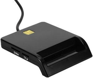 USB SIM Smart Card Reader for Bank Card IC/ID EMV SD TF MMC Card Readers USB-CCID ISO 7816 for Windows 8 7 10 Linux OS