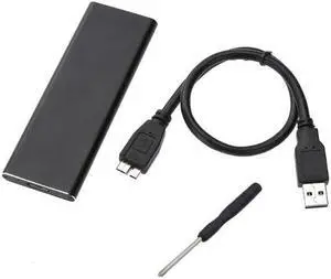M.2 NGFF SSD SATA to USB 3.0 Converter Adapter Case External Enclosure Storage Case With Screwdriver for M2 NGFF SSD Hard Driv