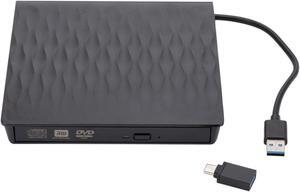 USB 3.0 Slim External DVD Burner Mobile Optical Drive RW CD Drive Reader Player Optical Drives for PC Laptop Desktop