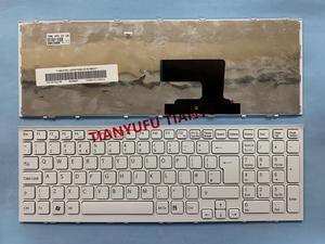 For Sony VPC-EE 9Z.N5CSQ-10U 148927021 Keyboard UK White With Frame Laptop Keyboard