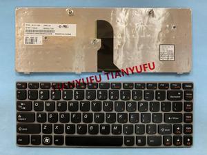 FOR Lenovo Ideapad Z450 Z460 Z460A Z460G 25-011184 1120JN T2S US Grey Frame Keyboard Laptop KEYBOARD