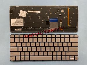 FOR HP Spectre 13-3000 13-3000ea 13-3000ed 13-3000ee 13-3000er 743897-131 US Silver With Backlit Keyboard Laptop Keybaod