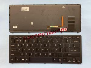 For Sony SVF 14N 149263721US 9Z.NABBQ 401 Keyboard US Black With Frame With Backlit Laptop Keyboard