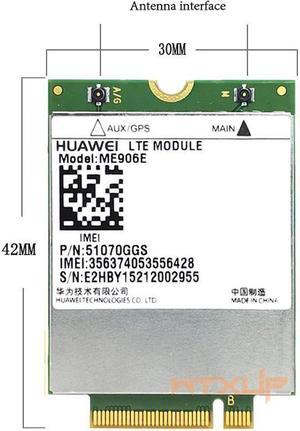 Unlocked HUAWEI ME906E 4G Module FDD LTE WCDMA GSM support GPS NGFF Wireless WWAN card +2 IPX4 antennas