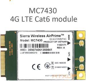 MC7430 4G Module FDD-TDD LTE CAT6 HSPA+ GNSS WWAN Card USB 3.0 MBIM interface PCIe mini 4G Card