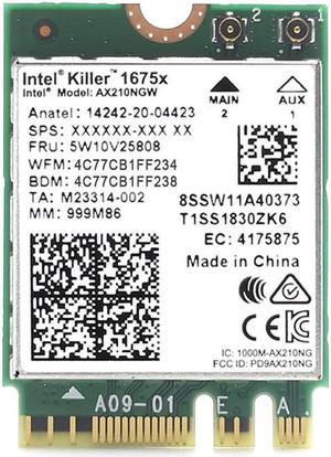 killer 1675X WI-FI 6E Tri Band 5374M For Bluetooth 5.2 802.11AX Wireless Network WiFi Card AX210NGW Laptop for Windows 10 Win11