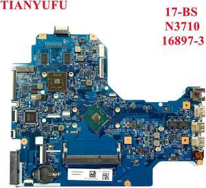 For HP 17-BS 17-BS001DS Laptop Motherboard 925627-601 925627-001 16897-3 448.0C804.0031 Mainboard With SR2KL N3710 Motherboard