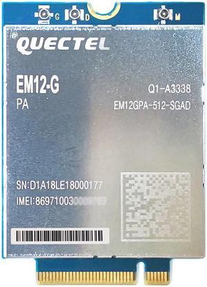 Quectel EM12-G Cat-12 LTE-A Pro module 600Mbps downlink and 150Mbps uplink peak data rates EM12GPA-512-SGAD EM12