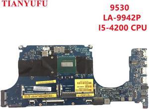 For Dell XPS 15 9530 Laptop Motherboard with I5-4200 CPU LA-9942P CN-0WRDFK WRDFK DDR3L REV: 1.0 (A00) Motherboard tested 100%