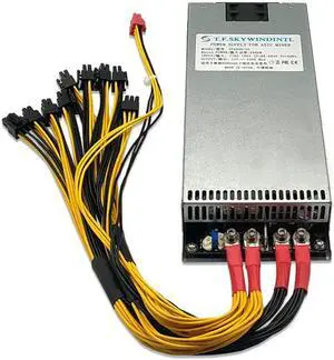 2400W ASIC Miner Power Supply for platform B85 847 PSU 12V Mining Power Supply A10pro Z15 847 2U 10*6P 2400W Power Supply BTC