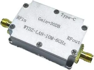 OIAGLH 10M-6Ghz High Flatness Amplifier Low Noise Amplifier Gain 30DB RF Signal Driving Receiver Front End Replacement