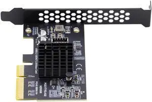 OIAGLH 20Gbps USB 3.2 Gen2 Type-E Front Panel Socket to PCI-E 4X Express Card Adapter for Desktop Motherboard