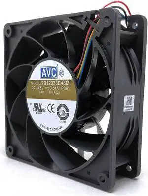 2B12038B48M 12038 48V 4-wire Server Industrial Cooling Fan 12CM 0.54A 120X120X38mm
