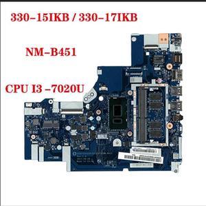 FOR FRU:5B20R19926 for 330-15IKB 330-17IKB laptop motherboard NM-B451 motherboard with CPU I3 7020U